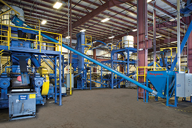 Scrap Tires Reduced to Crumb Rubber with Help of Bulk Bag Dischargers