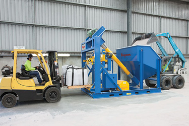 Heavy-Duty Bulk Bag-Filling Station Handles Abrasive Zircon and Rutile