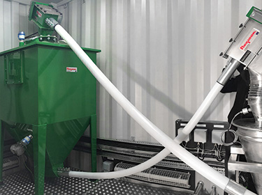 Mobile Discharging of PAC from Bulk Bags Helps Solve Pesticide Overload Fast at WTW