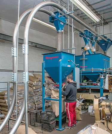 Coffee Processor Ships Large Volumes on Time with Tubular Cable Conveyors