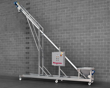 Dumping from Safety Cages Eliminated with Flexible Screw Conveyors