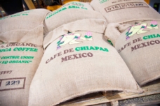 Coffee Conveyed from Bulk Bags to Roaster to Packaging