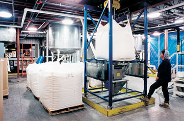 Bulk Bag Unloader, Flexible Screw Conveyor Help Soap Maker Expand Production