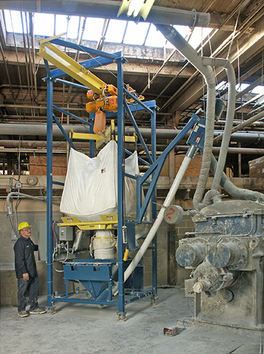 Automated Powder Unloading Halves Batching Time