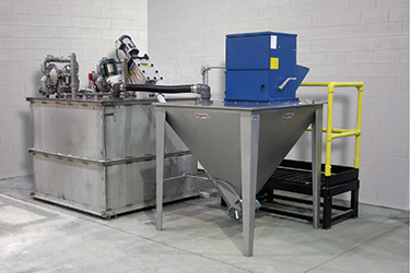 Automated Dosing of Dry Treatment Chemical with Flexible Conveyor Improves Accuracy, Safety of Filtration System