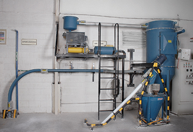 Bulk-Solids Handling System Upgrades Calendering Operation