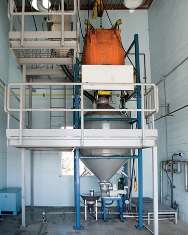 Automated Handling of Activated Carbon in Bulk Bags Reduces Dust and Labor for Municipal WTPs