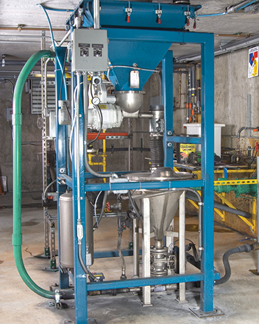 Automated Handling of Activated Carbon in Bulk Bags Reduces Dust and Labor for Municipal WTPs