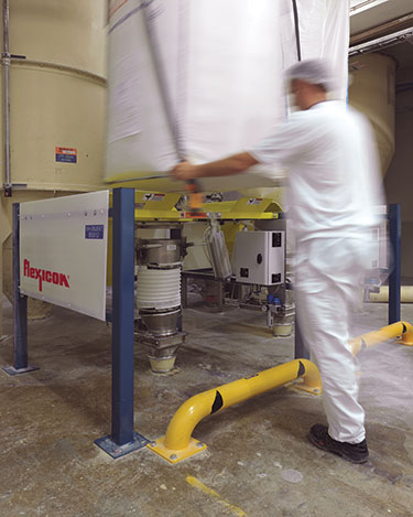 Norwegian Confectionery Maker Improves Safety, Stops Dust, Discharges Bulk Bags Automatically