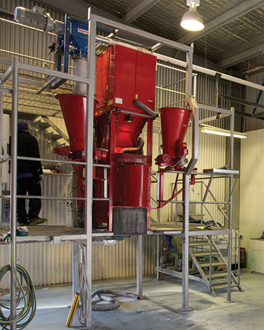 Seed Processor Contains Dust with Bulk Bag Discharger, Flexible Screw Conveyors