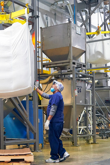 Goya Foods Ups Output with 16 Automated Bulk Bag Dischargers