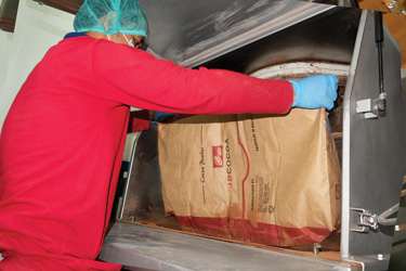 Bulk Bag Discharger Ups Efficiency of Cocoa Powder Line