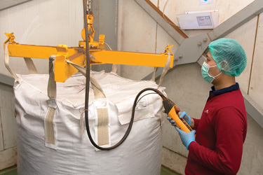 Bulk Bag Discharger Ups Efficiency of Cocoa Powder Line