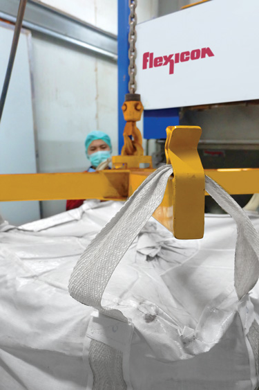 Bulk Bag Discharger Ups Efficiency of Cocoa Powder Line