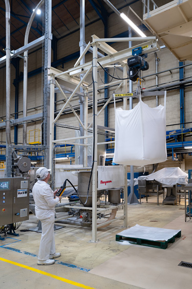 Sugar Fed from Bulk Bags Pneumatically at Tereos Artenay