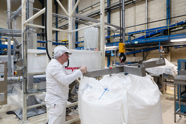 Sugar Fed from Bulk Bags Pneumatically at Tereos Artenay