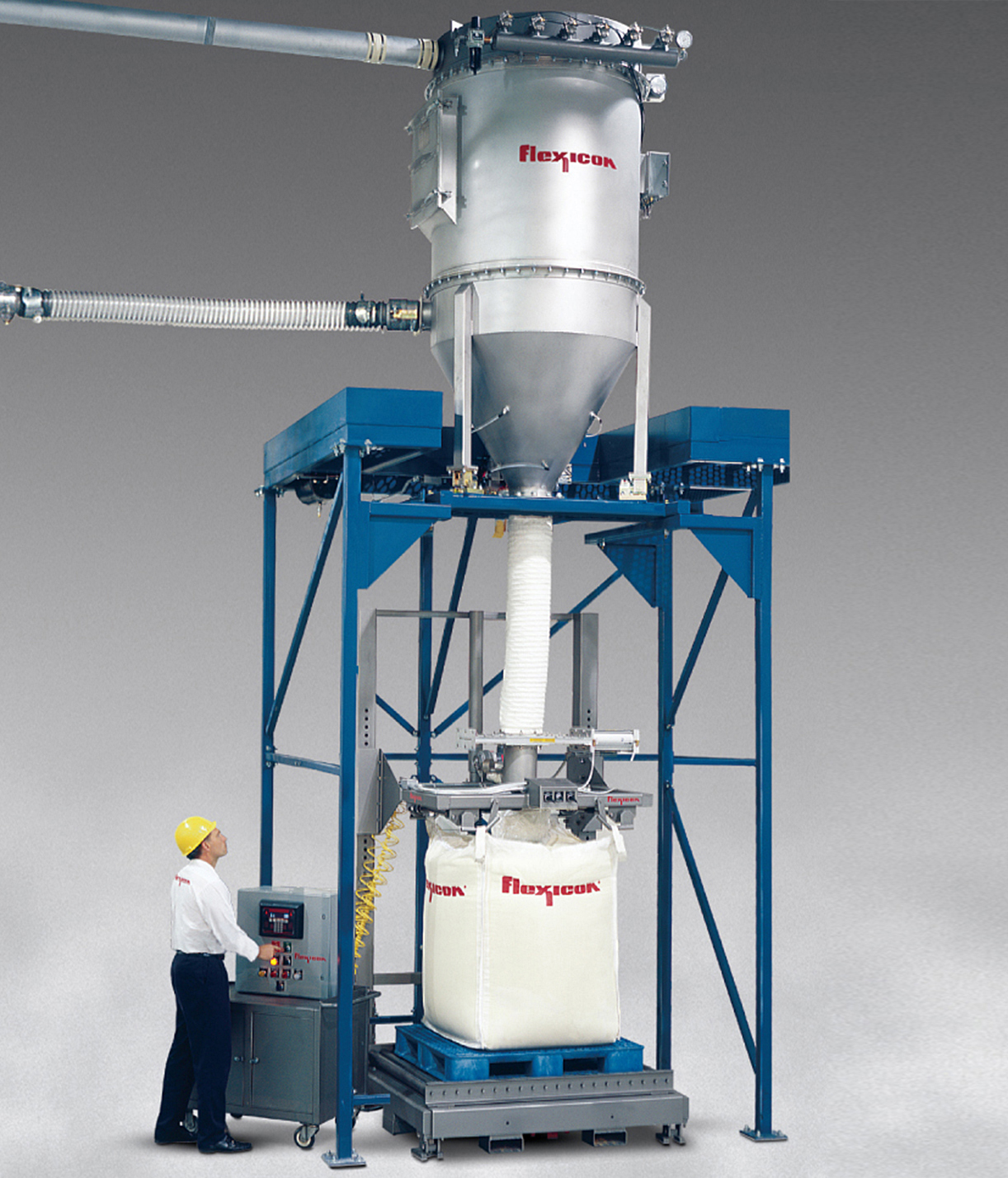 Bulk Bag Filler with Pneumatic Material Feed System
