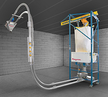 Bulk Bag Weigh Batching System With Integral Tubular Cable Conveyor