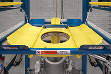 Bulk Bag Discharger with Hopper Shuttle System