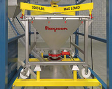 IBC Discharger for Low Headroom Areas