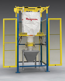 Bulk Bag Discharger   with Safety Cage