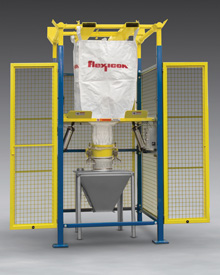 Bulk Bag Discharger with Safety Cage