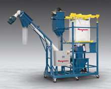 Mobile High Capacity Bulk Bag Discharger and Flexible Screw Conveyor