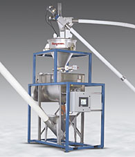 Weigh Batching/Blending System with Flexible Screw Conveyor