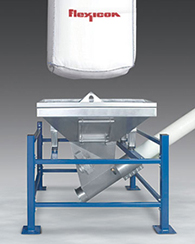 Single-Trip Bulk Bag Unloader with Flexible Screw Conveyor