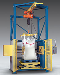 Automated Bulk Bag Conditioner Loosens Solidified Materials