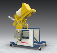 Dust-Tight Mobile Drum Dumper